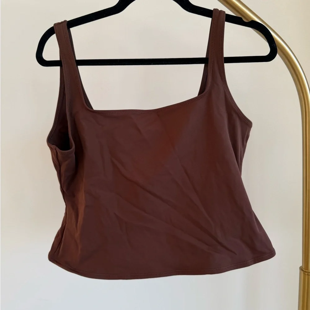 SKIMS Deep Brown Swim Camisole